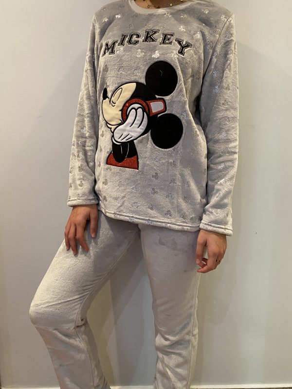 Imagen pijama polar Gris Mickey