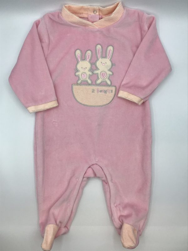 Imagen pijama bebé niña dos conejitos