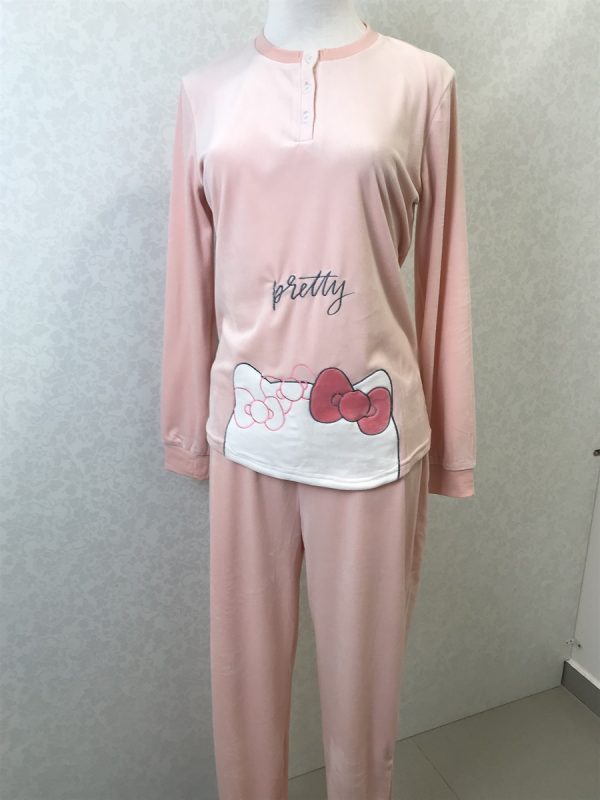 Imagen pijama mujer micro terciopelo