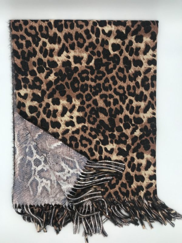 Imagen bufanda doble cara animal print