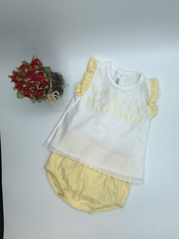 Imagen blusa y pololo niña yellow