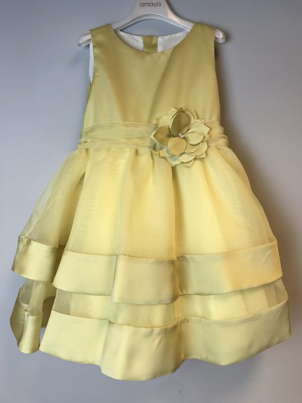 imagen vestido niña doble falda