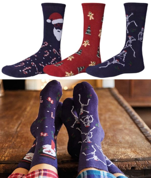 Imagen pack 3 calcetín navideño hombre YM
