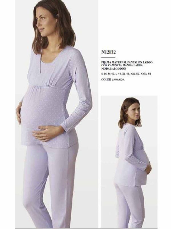 Imagen pijama maternal modal estrellitas