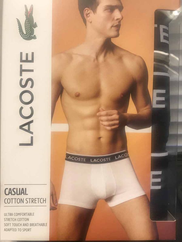 Imagen boxer hombre pack 3 algodón Lacoste