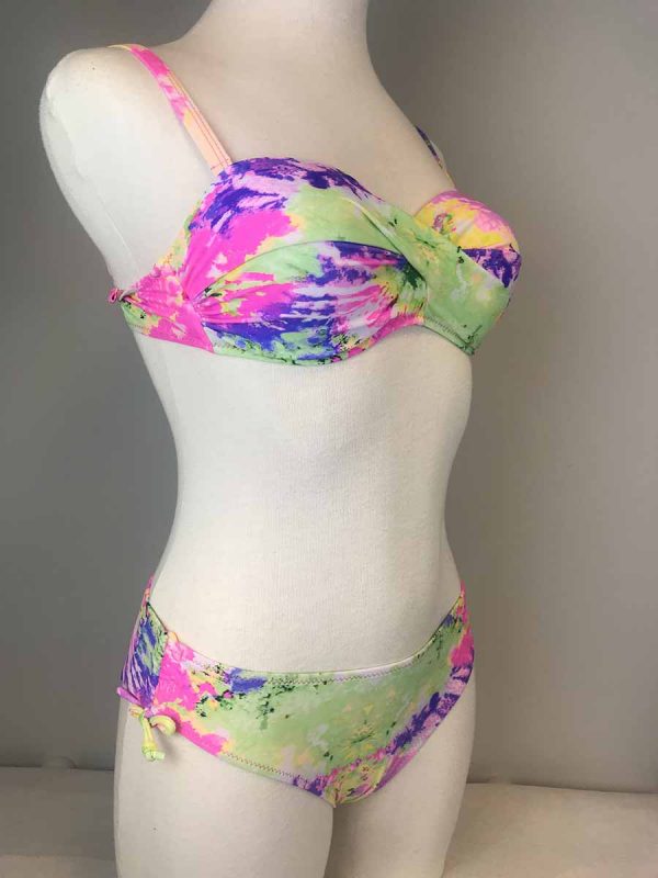 Imagen bikini mujer bandeau fluor